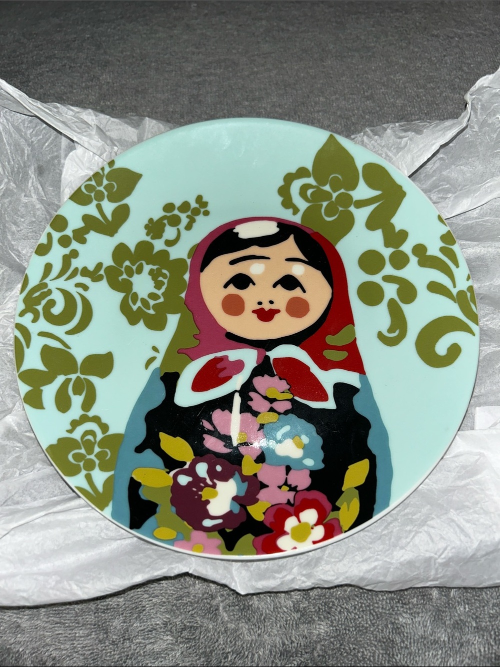World Market Russian Doll salad plates (2)